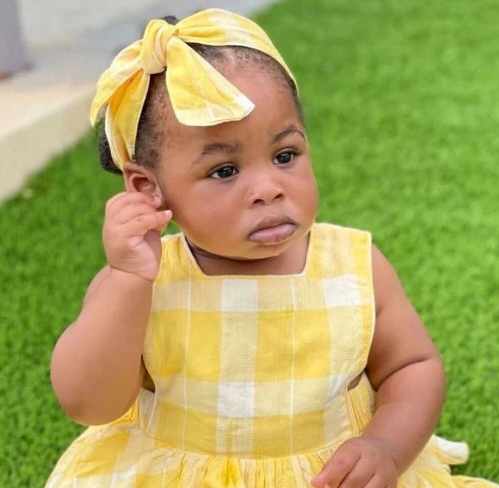 Lacey lane yellow plaid headwrap toddler girl hair accessories pastel excellent